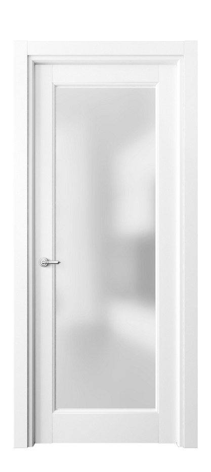 Межкомнатная дверь Toscana Litera 6300 Бук белоснежный Сатинированное стекло Цена 94599 ₽ | Volhovec