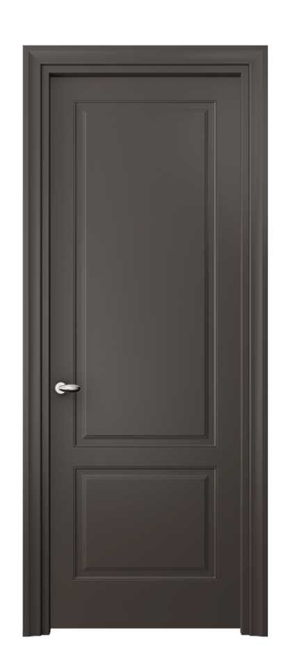 Дверь межкомнатная Esse 8551 Матовый антрацит Фигурный универсальный наличник МАН Цена 45199 ₽ Наличники уже входят в базовый комплект. Фабрика дверей Волховец 8 (800) 551 43 19 Межкомнатная дверь Esse 8551 Матовый антрацит Цена 45199 ₽ | Volhovec