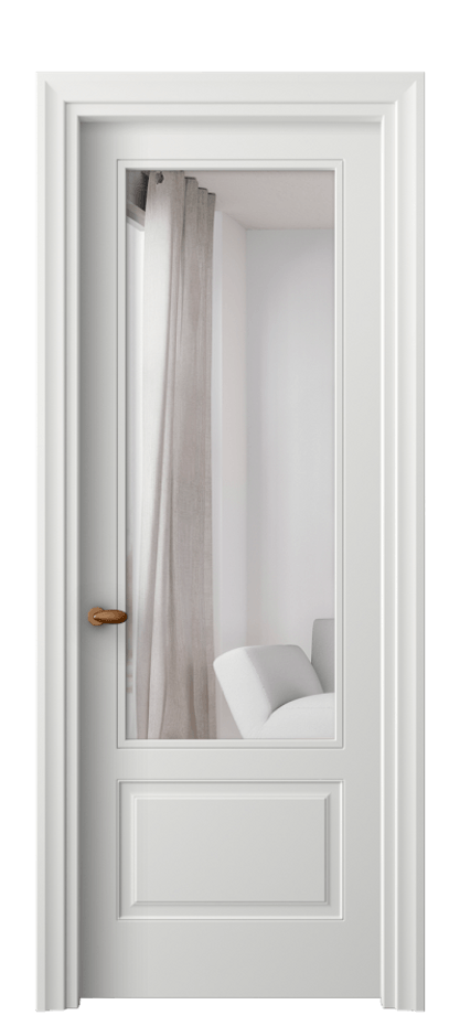 Межкомнатная дверь Esse 8542 Матовый светло-серый Двустороннее зеркало, триплекс Цена 57839 ₽ | Volhovec