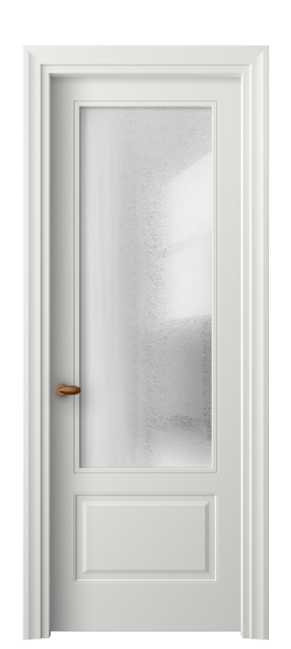 Межкомнатная дверь Esse 8542 Матовый светло-серый Фактурное стекло "Лёд", триплекс Цена 76299 ₽ | Volhovec