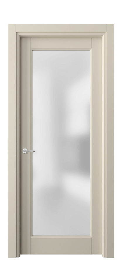 Межкомнатная дверь Toscana Rombo 6300 Бук бежево-серый Сатинированное стекло Цена 94599 ₽ | Volhovec