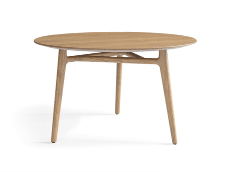 Мебель Стол Primo обеденный круглый 125×125 см. Цвет Дуб мускатный матовый. Материал Массив дуба матовый. Коллекция Стол Primo обеденный круглый 125×125 см. Картинка.