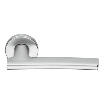 Ручки для дверей Ручка дверная Сан. Цвет Матовый хром. Коллекция Сан. Картинка.