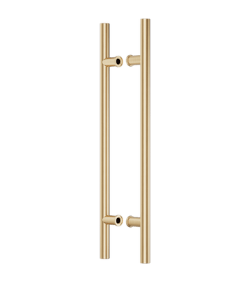 Ручки для дверей Ручка дверная Тьюб. Цвет Матовое золото PVD. Коллекция Тьюб. Картинка.