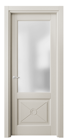 Дверь межкомнатная 6362 БОС САТ. Цвет Бук облачный серый. Материал Массив бука эмаль. Коллекция Toscana Litera. Картинка.