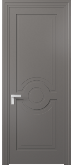 Дверь межкомнатная 8361 МКЛС. Цвет Матовый классический серый. Материал Гладкая эмаль. Коллекция Рокка. Картинка.