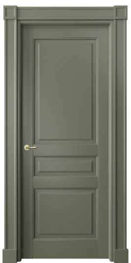 Дверь межкомнатная 6305 БОТ. Цвет Бук оливковый тёмный. Материал Массив бука эмаль. Коллекция Toscana Plano. Картинка.