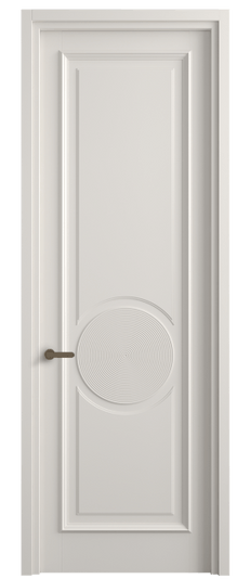 Дверь межкомнатная 6719 МПБЛ. Цвет Матовый пудровый белый. Материал Гладкая эмаль. Коллекция Шарм. Картинка.