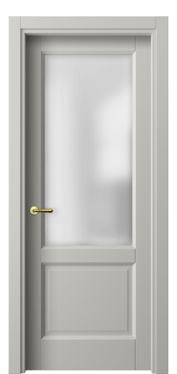 Дверь межкомнатная 1422 МТСР САТ. Цвет Матовый тёплый серый. Материал Гладкая эмаль. Коллекция Galant. Картинка.