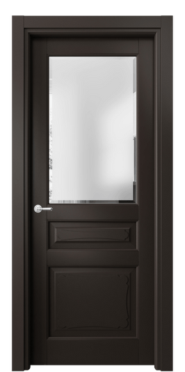 Дверь межкомнатная 6324 БАН САТ-Ф. Цвет Бук антрацит. Материал Массив бука эмаль. Коллекция Toscana Elegante. Картинка.