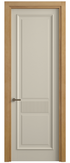 Дверь межкомнатная 6717 ББСР. Цвет Бук бежево-серый. Материал Массив бука эмаль. Коллекция Charm. Картинка.