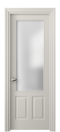 Дверь межкомнатная 8522 МОС САТ. Цвет Матовый облачно-серый. Материал Гладкая эмаль. Коллекция Esse. Картинка.