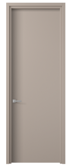 Дверь межкомнатная 0010 ПЭСК. Цвет ПЭТ серо-коричневый . Материал ПЭТ. Коллекция Planum. Картинка.