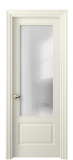 Дверь межкомнатная 8542 ММБ ЛЕД. Цвет Матовый молочно-белый. Материал Гладкая эмаль. Коллекция Esse. Картинка.