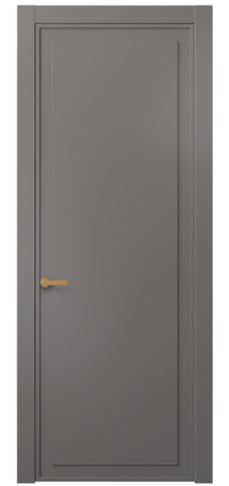 Дверь межкомнатная АКП 8602 МКЛС. Цвет Матовый классический серый. Материал Гладкая эмаль. Коллекция Frame. Картинка.