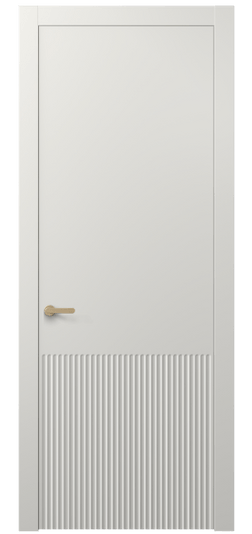 Дверь межкомнатная АКП 8645 МСР. Цвет Матовый серый. Материал Гладкая эмаль. Коллекция Alba. Картинка.