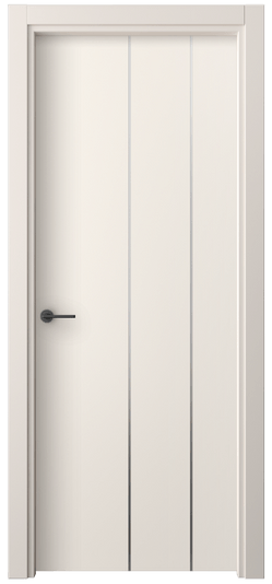 Дверь межкомнатная 4205 ПЭКБ. Цвет ПЭТ кремово-белый. Материал ПЭТ. Коллекция Freedom. Картинка.
