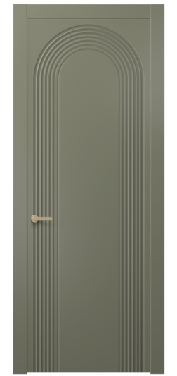 Дверь межкомнатная АКП 8648 МОТ. Цвет Матовый оливковый тёмный. Материал Гладкая эмаль. Коллекция Alba. Картинка.