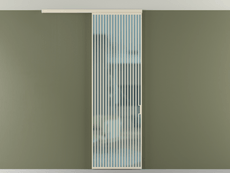Перегородка Formato вдоль стены на потолок одностворчатая