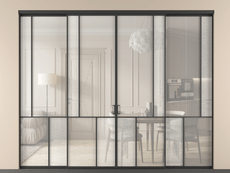 Перегородка Mosaic внутри проёма четырёхстворчатая