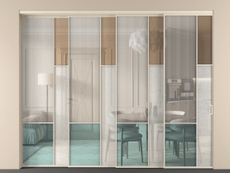 Перегородка Mosaic внутри проёма телескопик синхро 3