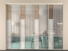 Перегородка Mosaic внутри проёма телескопик синхро 3