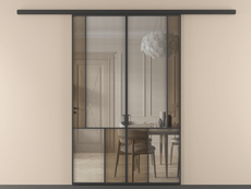 Перегородка Mosaic вдоль стены двустворчатая