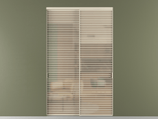 Перегородка Formato внутри проёма двустворчатая