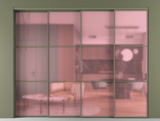 Перегородка Formato внутри проёма телескопик синхро 3