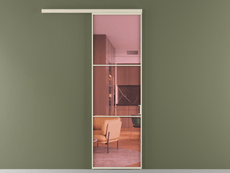 Перегородка Formato вдоль стены одностворчатая