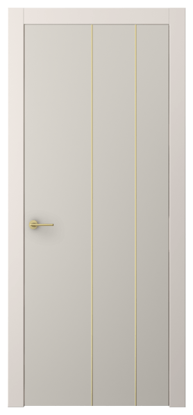 Дверь межкомнатная АКП 4205 ПЭСС. Цвет ПЭТ светло-серый. Материал ПЭТ. Коллекция Freedom. Картинка.